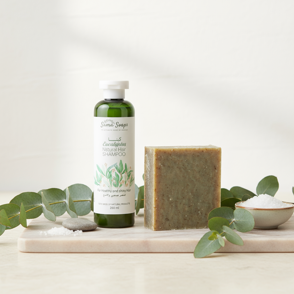 Eucalyptus Hair & Body Gift Box with Shampoo & 3 Soap Bars